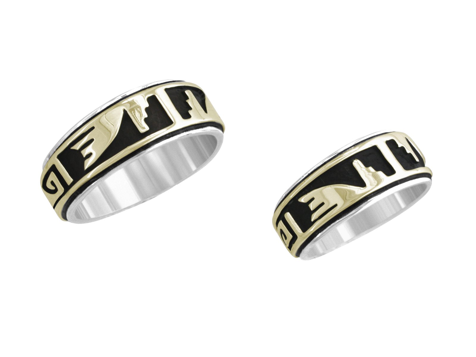 3/8 inch Mesa Verde Taper, 14K gold and sterling, M.M. Rogers